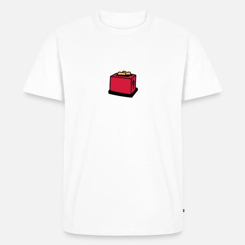 Toaster - Männer Premium Bio T-Shirt - Weiß