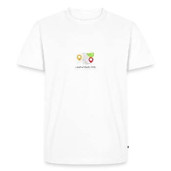 Déménageurs - un grand merci ! - T-shirt Premium bio Homme - blanc - Devant - Nico (187cm)