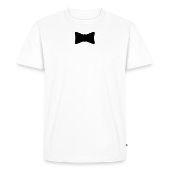 Noeud papillon - T-shirt Premium bio Homme - blanc - Devant - Nico (187cm)