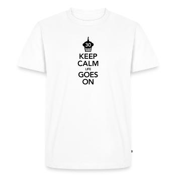 30 Birthday - Men's Premium Organic T-Shirt - white - Front - Nico (187cm)