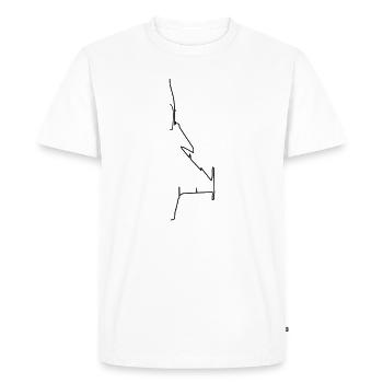 Avion - T-shirt Premium bio Homme - blanc - Devant - Nico (187cm)
