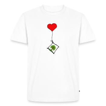 Tree - Men's Premium Organic T-Shirt - white - Front - Nico (187cm)