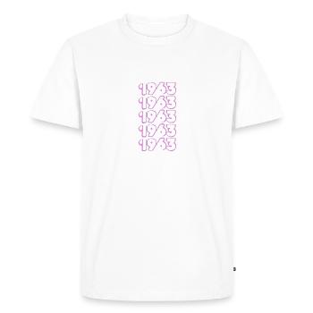 Année 1963 - T-shirt Premium bio Homme - blanc - Devant - Nico (187cm)
