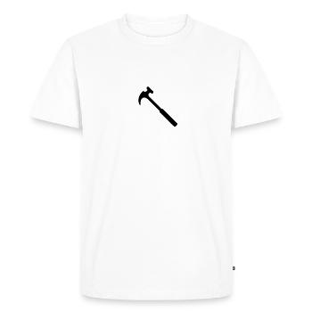 Hammer - Men's Premium Organic T-Shirt - white - Front - Nico (187cm)