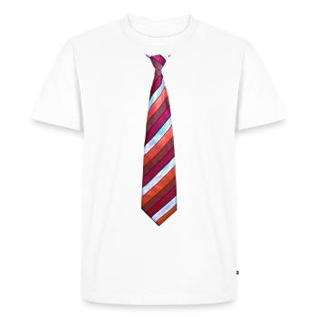 tie 2 - T-shirt Premium bio Homme - blanc - Devant - Nico (187cm)
