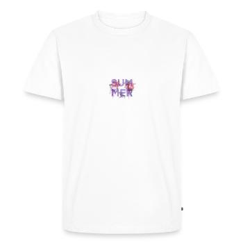 Été sans fin - T-shirt Premium bio Homme - blanc - Devant - Nico (187cm)