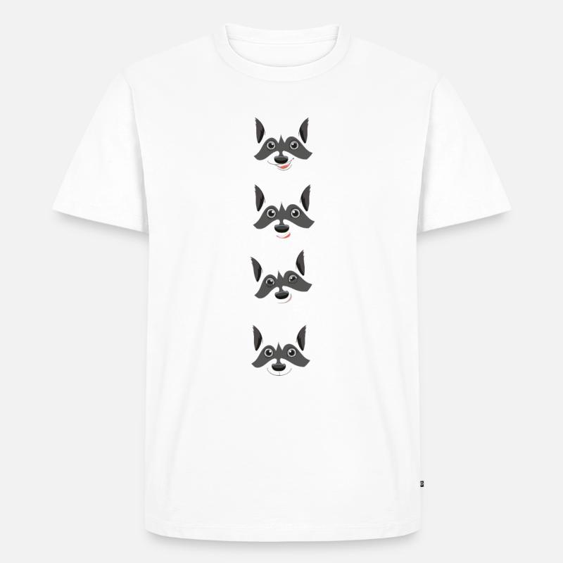 Fuchs-Emotionen - Männer Premium Bio T-Shirt - Weiß