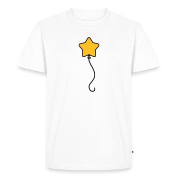 Ballon étoile - T-shirt Premium bio Homme - blanc - Devant - Nico (187cm)