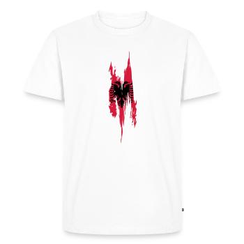 Conception de l’albanaise - T-shirt Premium bio Homme - blanc - Devant - Nico (187cm)