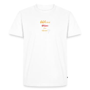 wesh 3 removebg preview - T-shirt Premium bio Homme - blanc - Devant - Nico (187cm)