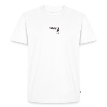 Matura 2026 Est. Design - T-shirt Premium bio Homme - blanc - Devant - Nico (187cm)
