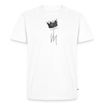 TOTAL... - Men's Premium Organic T-Shirt - white - Front - Nico (187cm)