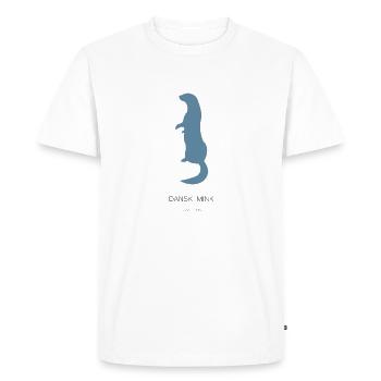 Danish Mink - Men's Premium Organic T-Shirt - white - Front - Nico (187cm)