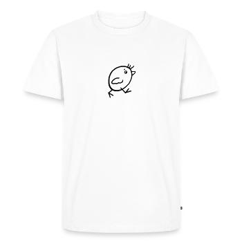 Bird 01 - Men's Premium Organic T-Shirt - white - Front - Nico (187cm)