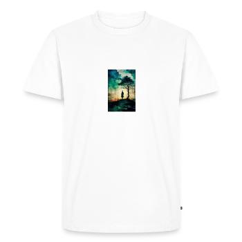 Japonais coloré - T-shirt Premium bio Homme - blanc - Devant - Nico (187cm)