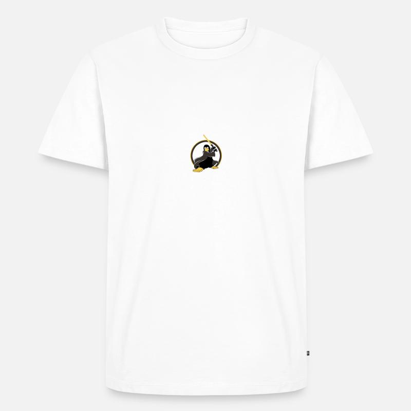 may_the_linux_source - T-shirt Premium bio Homme - blanc