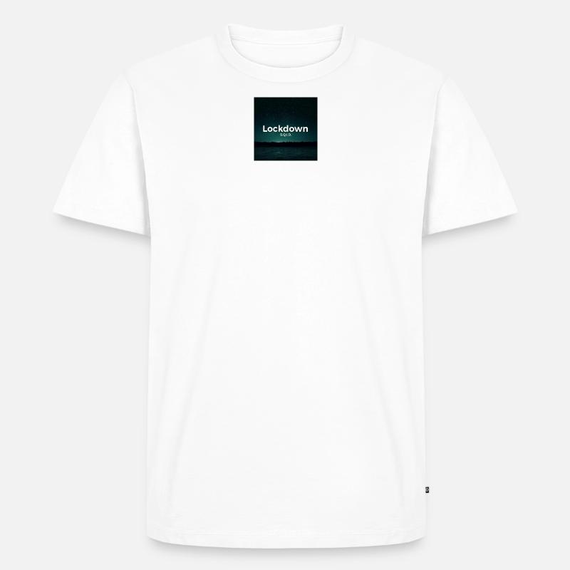 Lockdown - Männer Premium Bio T-Shirt - Weiß