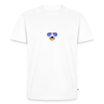 cool dog - Men's Premium Organic T-Shirt - white - Front - Nico (187cm)
