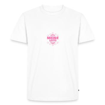 Girl Lotti - Men's Premium Organic T-Shirt - white - Front - Nico (187cm)