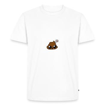 Poo - T-shirt Premium bio Homme - blanc - Devant - Nico (187cm)