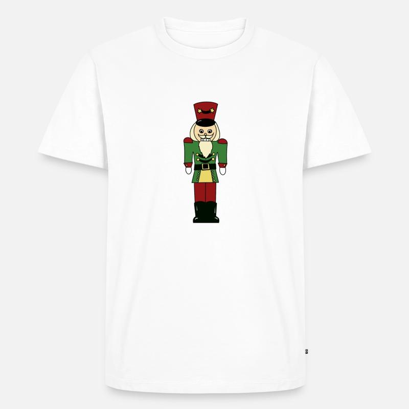 Nussknacker - Männer Premium Bio T-Shirt - Weiß