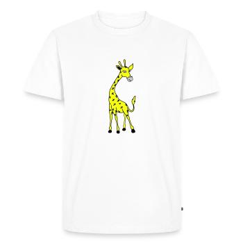 Girafe 02 - T-shirt Premium bio Homme - blanc - Devant - Nico (187cm)