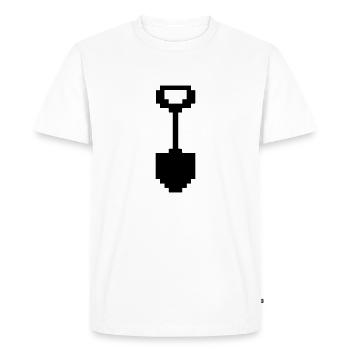 Pelle Pixel - T-shirt Premium bio Homme - blanc - Devant - Nico (187cm)