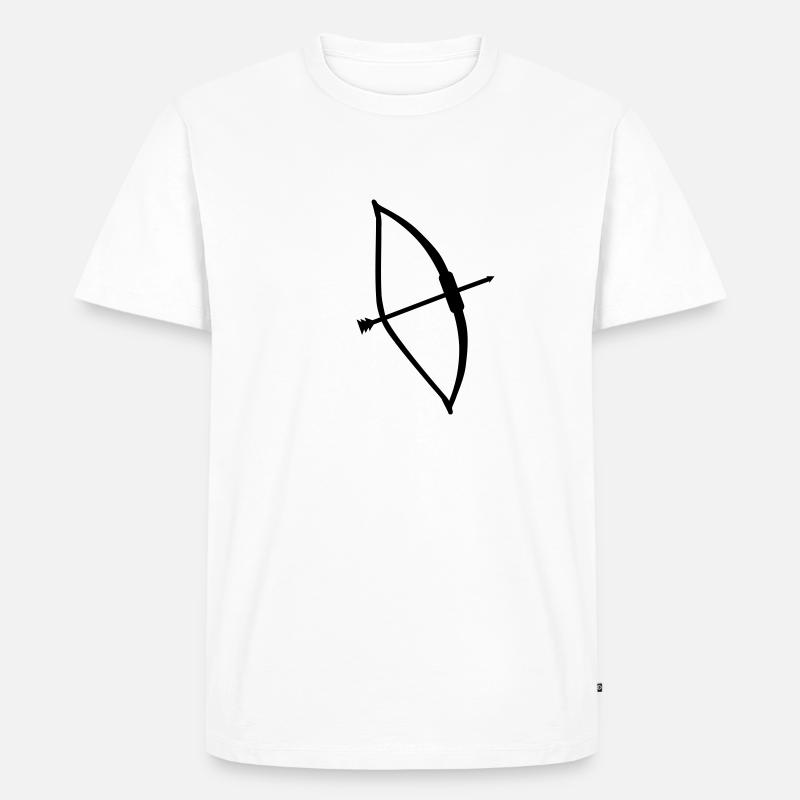 Flèche Arc - T-shirt Premium bio Homme - blanc