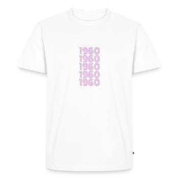 Year 1960 - Men's Premium Organic T-Shirt - white - Front - Nico (187cm)