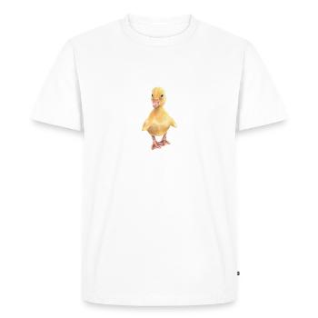 Poussin - T-shirt Premium bio Homme - blanc - Devant - Nico (187cm)