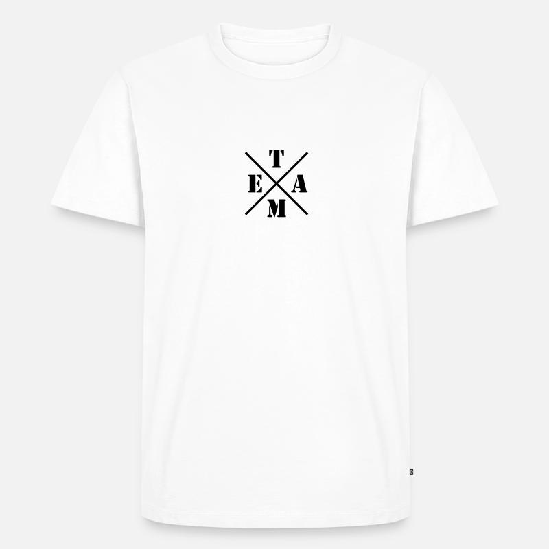 Team - Männer Premium Bio T-Shirt - Weiß