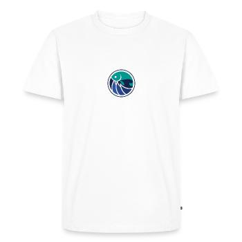 fishing fishing fishing motif logo - Men's Premium Organic T-Shirt - white - Front - Nico (187cm)