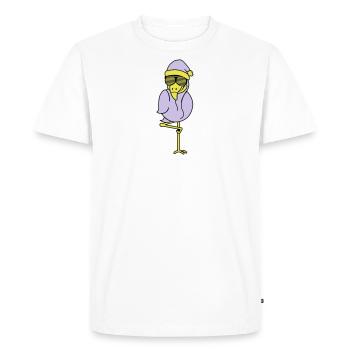 flamant santa claus - T-shirt Premium bio Homme - blanc - Devant - Nico (187cm)