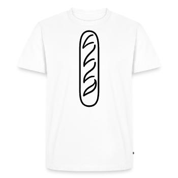 wand - Men's Premium Organic T-Shirt - white - Front - Nico (187cm)