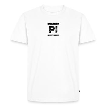 Pi - Men's Premium Organic T-Shirt - white - Front - Nico (187cm)