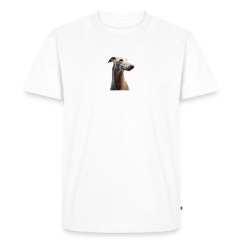 Greyhound Dog - T-shirt Premium bio Homme - blanc - Devant - Nico (187cm)