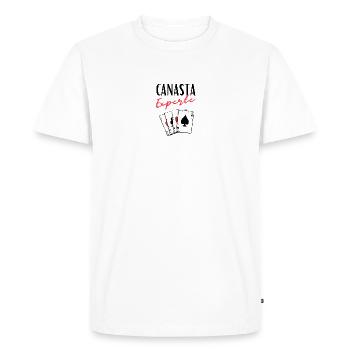 Canasta Expert - T-shirt Premium bio Homme - blanc - Devant - Nico (187cm)