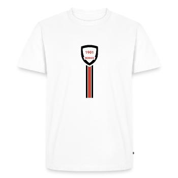 Rennes football club - T-shirt Premium bio Homme - blanc - Devant - Nico (187cm)