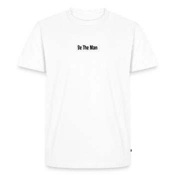 Be The Man - Men's Premium Organic T-Shirt - white - Front - Nico (187cm)