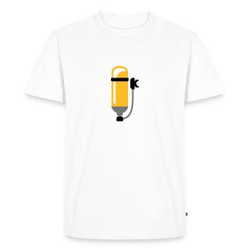 Volunteer Fire Brigade - Respiratory Protection Gift - Men's Premium Organic T-Shirt - white - Front - Nico (187cm)