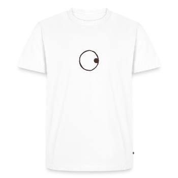 Moon Full Moon Symbol - Men's Premium Organic T-Shirt - white - Front - Nico (187cm)