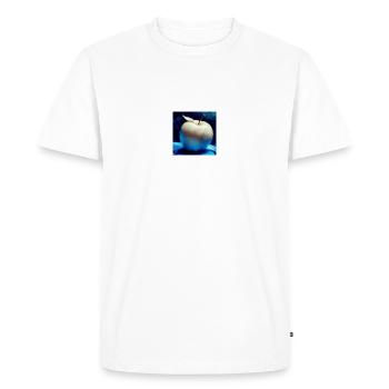 a simpel weird appel - Men's Premium Organic T-Shirt - white - Front - Nico (187cm)