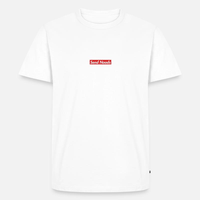 Send Noods - Männer Premium Bio T-Shirt - Weiß