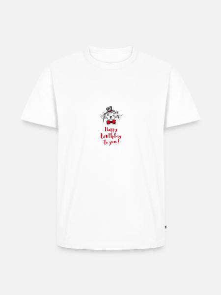 Bon anniversaire - T-shirt Premium bio Homme - blanc
