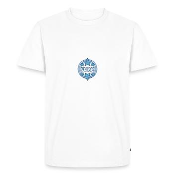 Elian - Men's Premium Organic T-Shirt - white - Front - Nico (187cm)