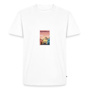Guatemala drapeau guatémaltèque ADN I cadeau - T-shirt Premium bio Homme - blanc - Devant - Nico (187cm)