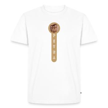 Trésor de Petra 2 - T-shirt Premium bio Homme - blanc - Devant - Nico (187cm)
