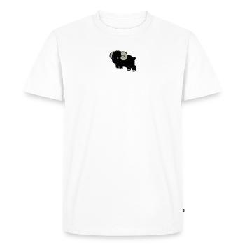 Logo bélier enfantin entier - T-shirt Premium bio Homme - blanc - Devant - Nico (187cm)