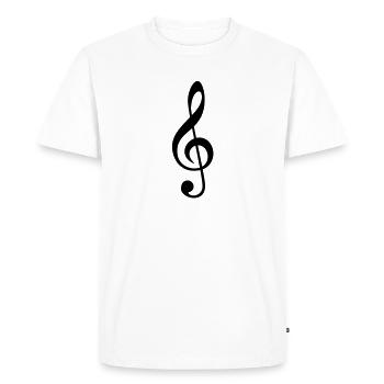 Remarque - T-shirt Premium bio Homme - blanc - Devant - Nico (187cm)