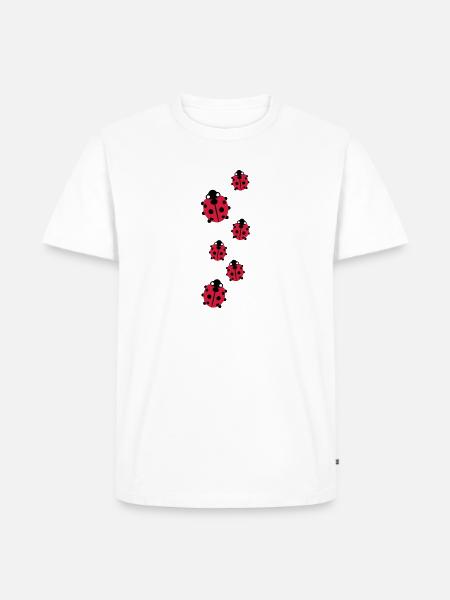 Marienkäfer - Männer Premium Bio T-Shirt - Weiß